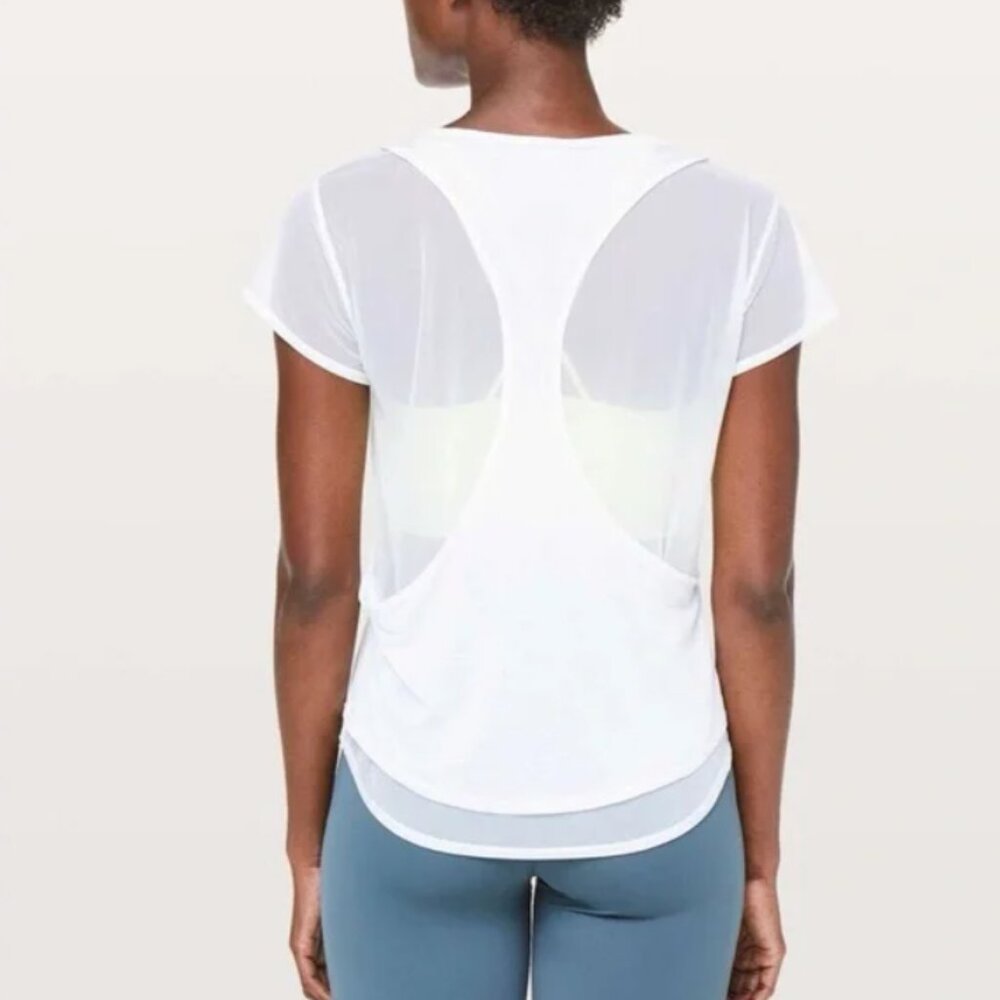 NWT Lululemon Set the Course Short Sleeve Shirt - Size 8 - Picture 2 of 8